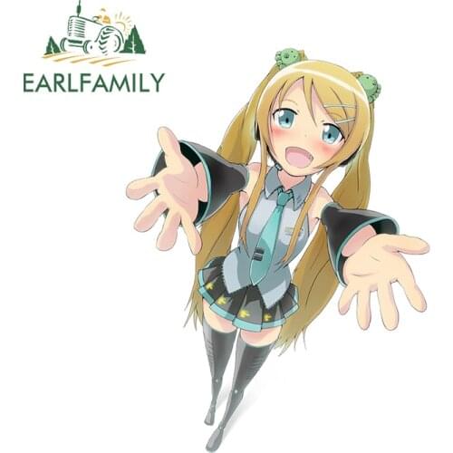 EARLFAMILY 13cm x 9.8cm For Anime Akita Personality Car Sticker Waterproof Decal Car Accessories DIY Occlusion Scratch