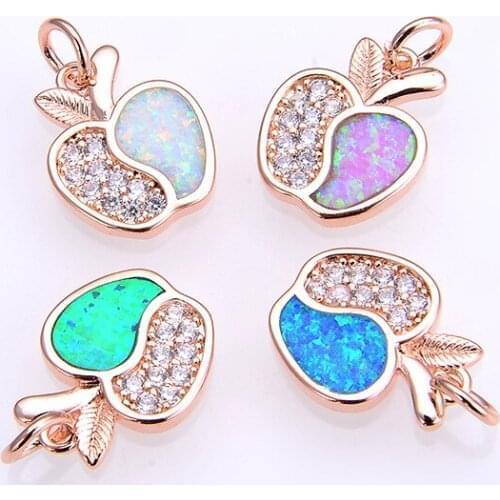 New Product Opal Crystal Copper Apple Jewelry Making DIY Fashion Jewelry Accessories Wholesale