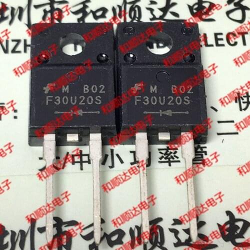 Original New / 5pcs / FFPF30U20S F30U20S TO-220F 200V 30A