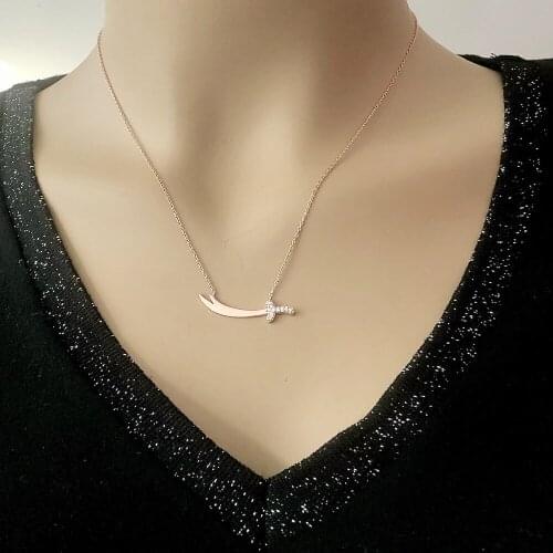 Sharp Sword 925 Silver Necklace