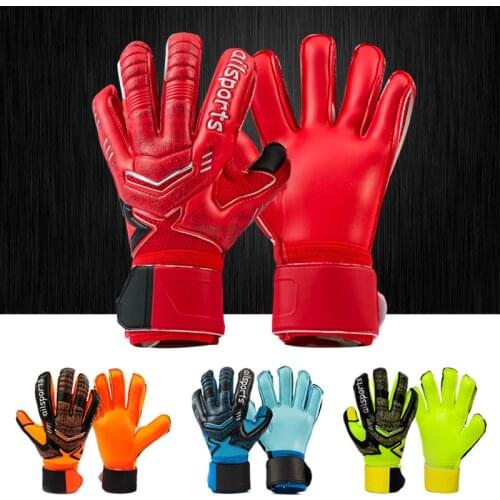 Men women kids child professional soccer goalkeeper gloves football goalie glove thick 4mm latex 5 finger save protection guard