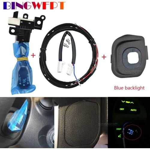 Cruise Control Switch With backlight 84632-34011 Handle Cover 45186-0K120-C0 for Toyota Hilux revo fortuner SR5 M70 M80 2015