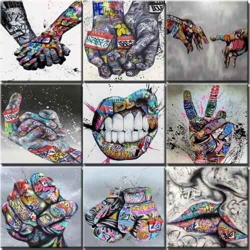 Coloring By Numbers 60x75cm Frame Hand Diy Painting By Numbers Abstract Colorful HandPainted Oil Paint By Numbers Home Decor Art