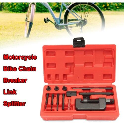 Motorcycle Bike Chain Breaker Link Splitter Riveter Riveting Repair Tool Set REMOVER CHAIN TOOLS CUTTER Chrome Vanadium Steel