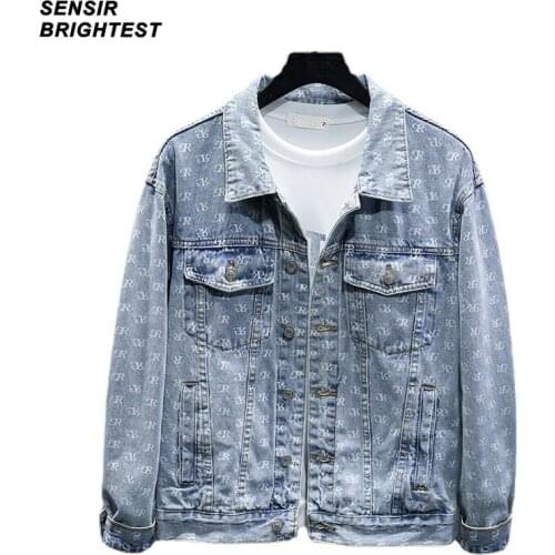Мужские джинсовые куртки SENSIR BRIGHTEST China At AliExpress