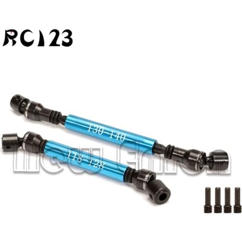 Front&Rear Steel Drive Shaft Replace AX31114 Aluminum Alloy&Hard 118-128mm/130-140mm for RC Car AXIAL SCX10 II AX90047