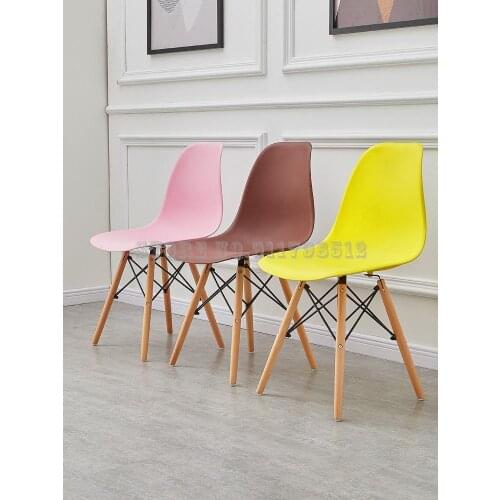 Modern nordic girls cute ins home backrest makeup stool comb bedroom net red nail solid wood small chair