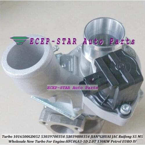 Turbo K03 1016500GD052 53039700354 53039880354 Turbocharger For JIANG*HUAI For JAC Ruifeng S5 M5 HFC4GA3-1D 2.0T 130KW EURO IV