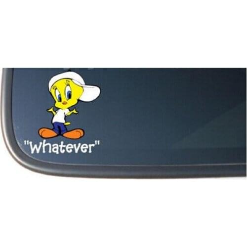 YO2---Tweety Bird "whatever" sticker for Apple Macbook Pro Air Vinyl Notebook reflective car decal sticker
