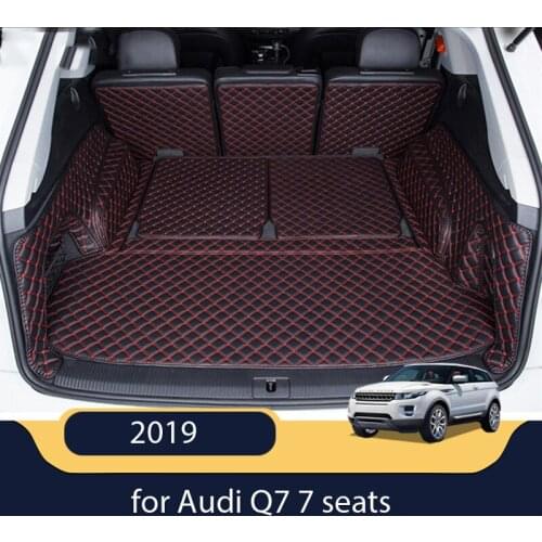 High quality! Special car trunk mats for Audi Q7 7 seats 2019 durable cargo liner boot carpets for Q7 2018-2015,Free shipping