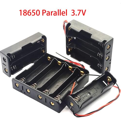18650 Power Bank Cases 1X 2X 3X 4X 18650 Battery Holder Storage Box Case 1 2 3 4 18650 Parallel Battery Box DIY 3.7V