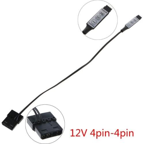 69HA Light Manual Controller A-RGB DC5V 3Pin/DC12V 4Pin Powered Connector for Aura Fans Lights Devices