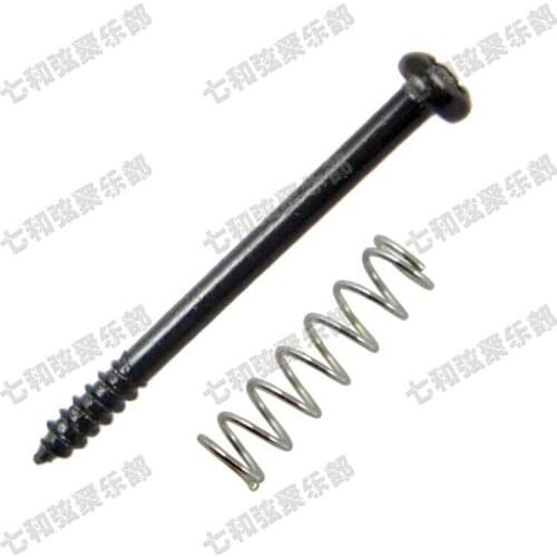 8 Pcs Black Electric Bass Guitar Humbucker Pickups mount Height Screws springs guitar accessories