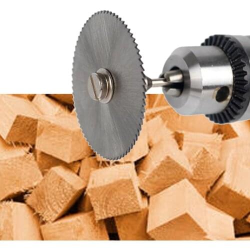 6pcs/set Mini HSS Circular Saw Blade Rotary Tool For Metal Cutter Power Tool Set Wood Cutting Discs Drill Mandrel Cutoff