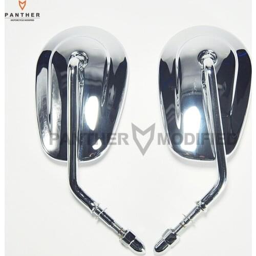 Chrome Motorcycle Rearview Side Mirror case for Harley Davidson FLHTC Classic XR1200 XL883 SPORTSTER SOFTAIL