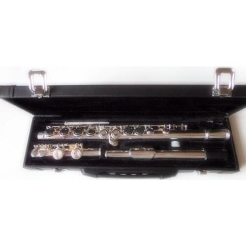Flute 16 hole closed C flute silver plated holes