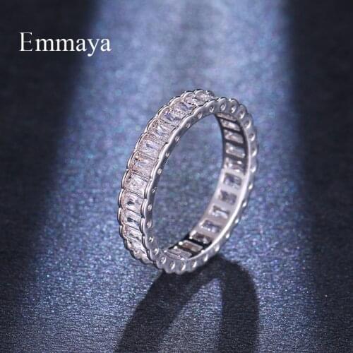 Emmaya Circular Round Shape With AAA Cubic Zircon Anniversary Gift For Lover Classic Ring Fashion Statement Suitable For Women