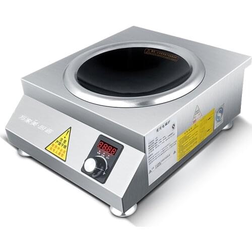 Commercial Kitchen Induction Cooker 6000W Concave High Power Explosive Stove Kitchen Hotel Hotel Desktop Cooking Machine
