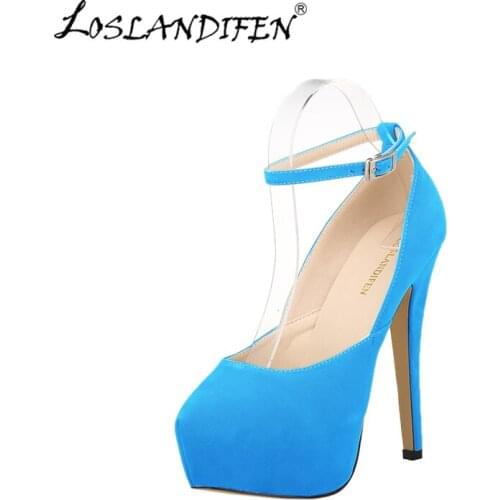 LOSLANDIFEN Women's Hidden Platform Shoes