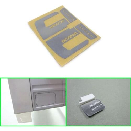 Spoiler Accessories Metal Sticker Decoration for 1/14 Tamiya RC Truck Trailer Tipper Scania 470 620 730 Car Diy Parts