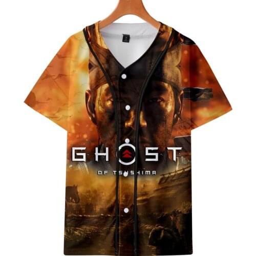 2020 Ghost of Tsushima jackets Fashion 3D jacket brand cool Long sleeve Ghost of Tsushima baseball jacket for men streetwear