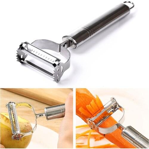 Stainless Steel Multi-function Vegetable Peeler and Julienne Cutter Julienne Peeler Potato Carrot Grater Kitchen Tool