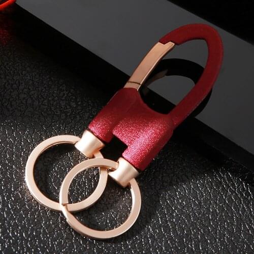 2020 new High-Grade Classic Women Men Key Chain Car KeyChains Buckle Red Key Chain Multiple key rings Creativity Gift wholesale