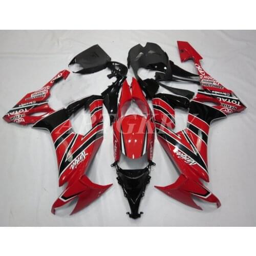 New ABS Plastic Shell Motorcycle Fairing kit Fit For kawasaki Ninja ZX10R 2008 2009 2010 08 09 10 ZX-10R Custom Red Black