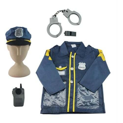 New Qijun Cosplay Halloween party game costume for children fireman doctor police costumes for children