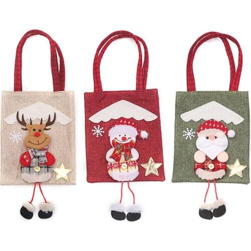 Gift Packaging Bags Flax Gift Packing Pouch Decorative Eye-catching Attractive Large Capacity Gift Packaging Bags Dropshipping