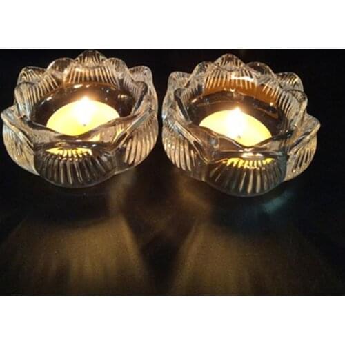 Transparent DIY Ashtray Mold Lotus Candle Holder Storage Box Mould Flower Pot PXPB