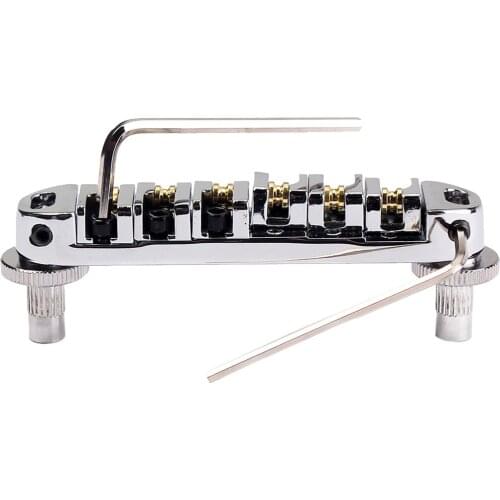 Roller Bridge with Studs Posts Wrench for Electric Guitar Accessory