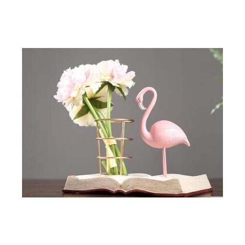 Pink flamingo desktop pen holder Desk Organizer