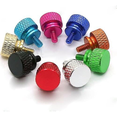 UNC 6#32*6 Aluminum alloy hand screw screw cool color chassis computer cabinet DIY model aircraft US coarse teeth 3.5 screws