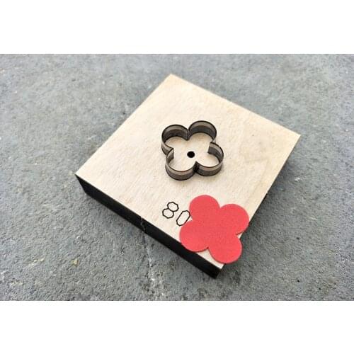 Japan Steel Blade Wooden Die Flower Leather Craft Punch Hand Tool Cut Knife Mould Sewing Accessories