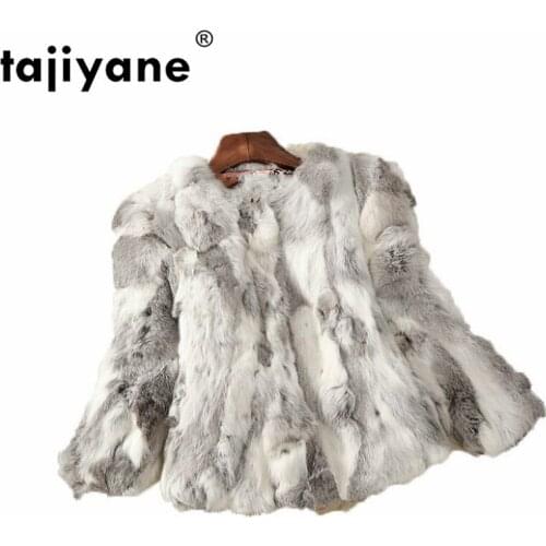 Winter Women Coat Clothes 2021 Real Fur Coat Rabbit Fur Jacket Korean Full Pelt Coats Slim Fit White Short Abrigo Mujer ZT458