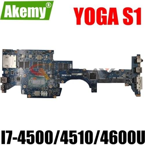 ZIPS1 LA-A341P For Lenovo ThinkPad YOGA S1 Laptop motherboard with CPU I7-4500/4510/4600U 8G-RAM 100% Fully Tested