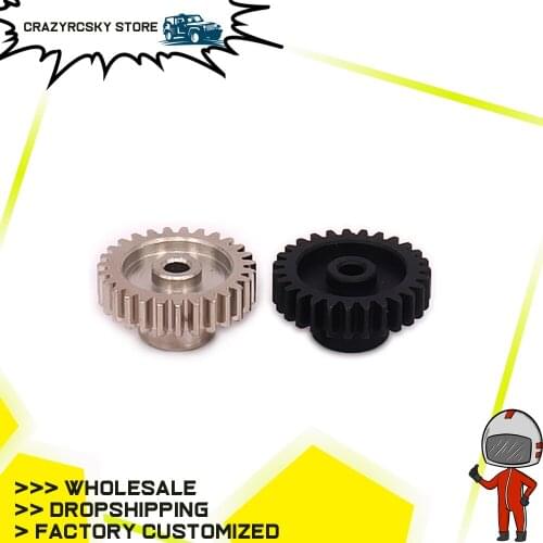RCAWD Steel 27t Teeth Motor Gear Tooth For 540 Motor For RC Hobby Car 1/18 WLtoys A959 A969 A979 K929 Hopup Parts