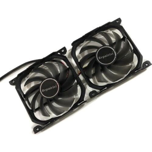 2pcs/set GPU Cooler CF-12915S Graphic Card Fan For ELSA GeForce GTX 1080Ti GTX 1070Ti GTX1080 GTX1070 GTX770 GTX980 Cooling
