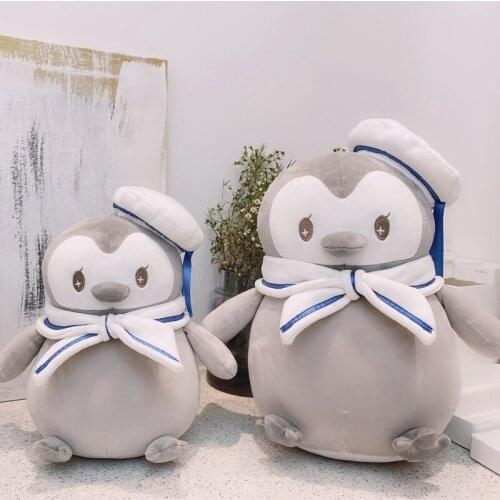 40cm Kawaii Penguin Stuffed Plush Doll Navy Style Penguin Toy Baby Soft Animal Bear Pillow Children Girl Birthday Christmas Gift