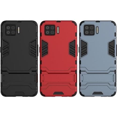 100pcs/lot Durable Hard PC+Flexible Silicon Bumper Armor Back Phone Case For OPPO Realme 7 C15 C11 Reno 4 Pro A53 A32 A72 A92S