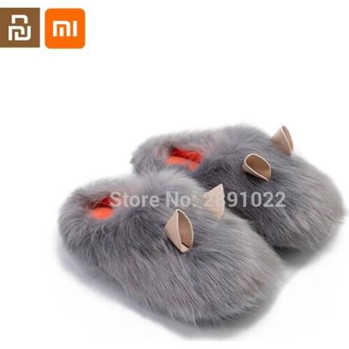 Xiaomi youpin Guinea pig cotton slippers thick-soled winter plush home couples warm fur slippers home