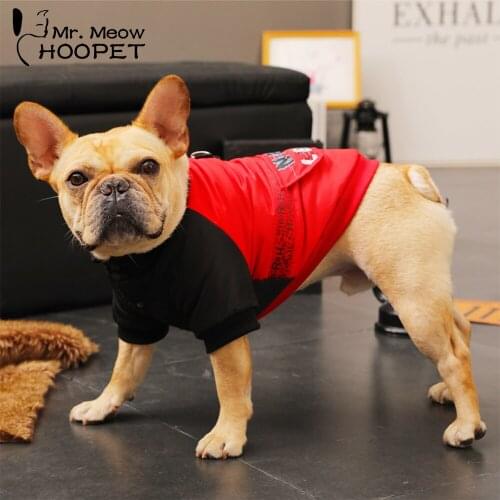 Hoopet Pet Dog Clothes For Small Dogs French Bulldog Puppy Clothing Shirt Winter Warm Coat