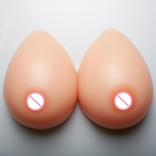 1600g/pair Artificial Fake Breast 40DD/42D/36F Silicone Boobs Forms Enhancer For Crossdresser Transgender Shemale Drag Queen