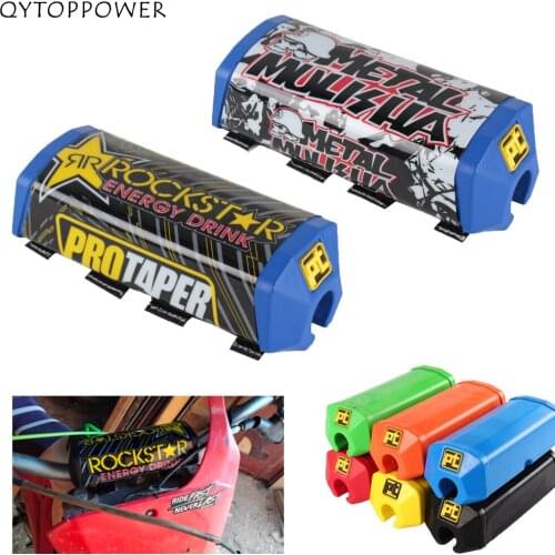 Square Motocross Handlebar Chest Protector Cross Bar Pad Fit 1-1/8 Handle Bar Motorcycle Dirt Bike Pit Bike