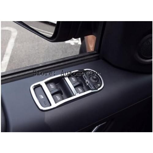 Better Protector ! For Land Rover Freelander 2 2013 2014 2015 ABS New Style Inner Door Armrest Window Lift Button Cover Trim