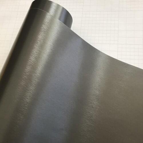 10/20/30/40/50x152CM Gunmetal Grey Brushed Metallic Vinyl Aluminum Chrome Car Wrap Film Adhesive Motorcycle Car Sticker Decal