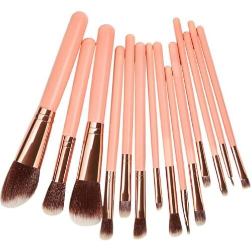 14Pcs Makeup Brushes Tool Set Cosmetic Powder Eye Shadow Foundation Blush Brush Beauty Makeup Brushes Kit Maquiagem Wholesale
