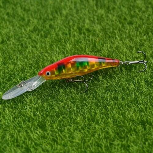 New Arrival 1pcs Minnow Fishing Lures 3D Eyes 9cm 7g Hard Baits Laser Body Wobbler Spring Lure Pesca Bass H064