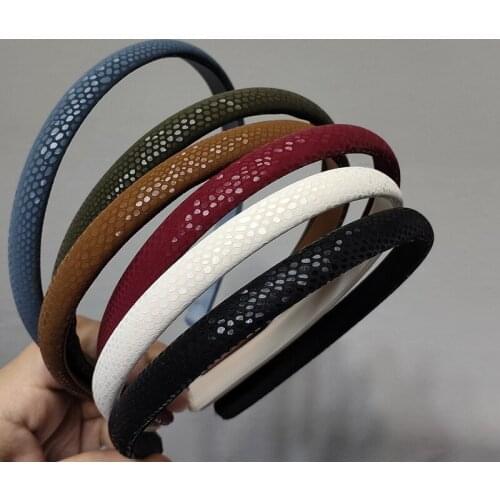 Hair band, retro minimalist temperament, thin leather headband, net red hairhoop, Korean fashion outing headwear
